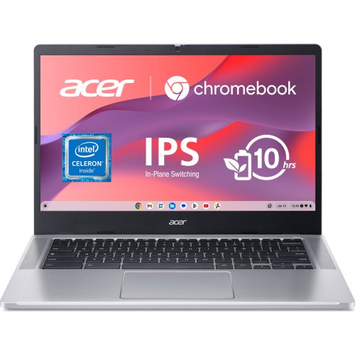 Ноутбук Acer Chromebook 314 CB314-3HT 14/N4500/8/128/UMA/Chrome/Pure Silver (NX.KB5EU.002)