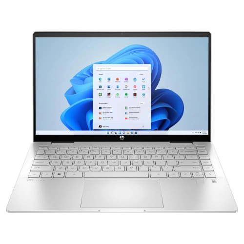 Ноутбук HP Pavilion x360 14-ek1003ua 14 FHD IPS Touch, Intel i3-1315U, 8GB, F256GB, UMA, DOS, сріблястий (826T1EA)