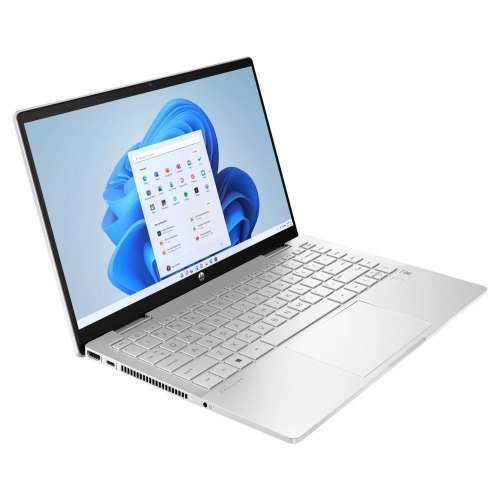 Ноутбук HP Pavilion x360 14-ek1003ua 14 FHD IPS Touch, Intel i3-1315U, 8GB, F256GB, UMA, DOS, сріблястий (826T1EA)