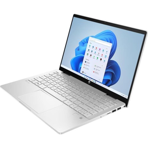 Ноутбук HP Pavilion x360 14-ek1003ua 14 FHD IPS Touch, Intel i3-1315U, 8GB, F256GB, UMA, DOS, сріблястий (826T1EA)
