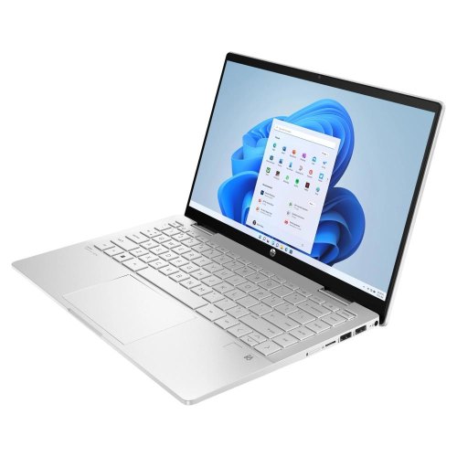 Ноутбук HP Pavilion x360 14-ek1003ua 14 FHD IPS Touch, Intel i3-1315U, 8GB, F256GB, UMA, DOS, сріблястий (826T1EA)