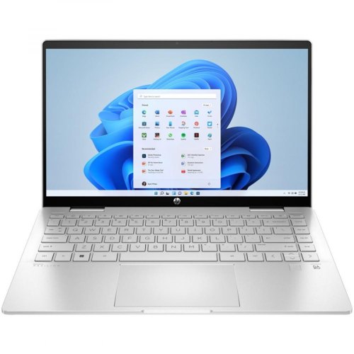 Ноутбук HP Pavilion x360 14-ek1000ua 14 FHD IPS Touch, Intel i7-1355U, 16GB, F1024GB, UMA, DOS, сріблястий