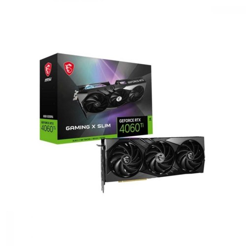 Відеокарта MSI e RTX 4060 Ti Gaming X Slim 8GB GDDR6 (128bit) (2685/18000) (HDMI, 3 x DisplayPort) (RTX 4060 Ti GAMING X SLIM 8G)