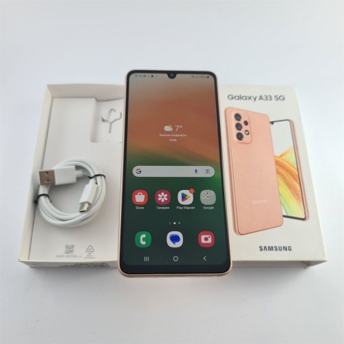 Смартфон Samsung Galaxy A33 128 GB Orange USED **