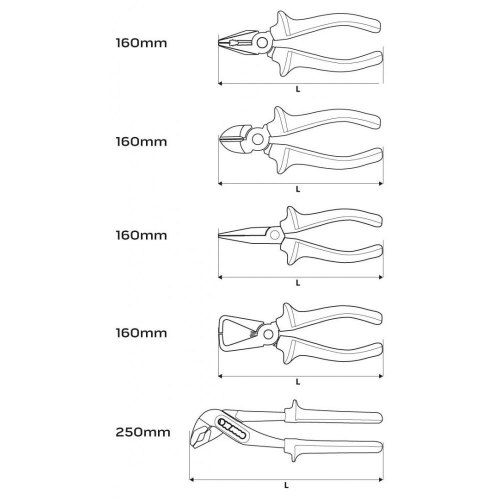 Набір інструментів Neo Tools, 13шт, для електрика 1000В, CrV та S2