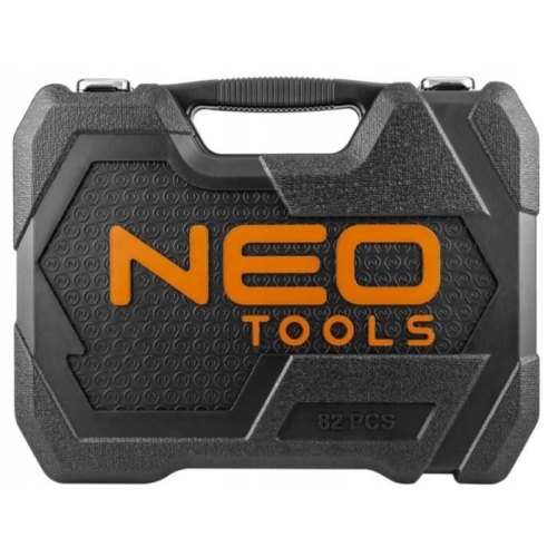 Набір інструментів Neo Tools, 82шт, 1/2, 1/4, CrV, eco кейс