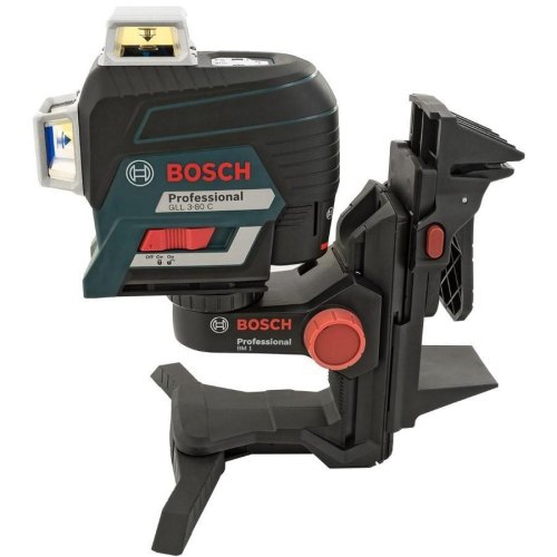 Нівелір лазерний Bosch GLL 3-80C, до 30м з приймачем 120м,  ±0.2мм/м, +BM 1+L-Boxx, 0.82кг