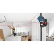 Нівелір лазерний Bosch GLL 3-80C, до 30м з приймачем 120м,  ±0.2мм/м, +BM 1+L-Boxx, 0.82кг