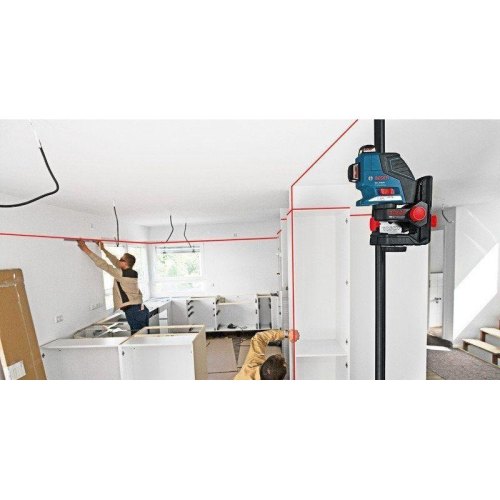 Нівелір лазерний Bosch GLL 3-80C, до 30м з приймачем 120м,  ±0.2мм/м, +BM 1+L-Boxx, 0.82кг