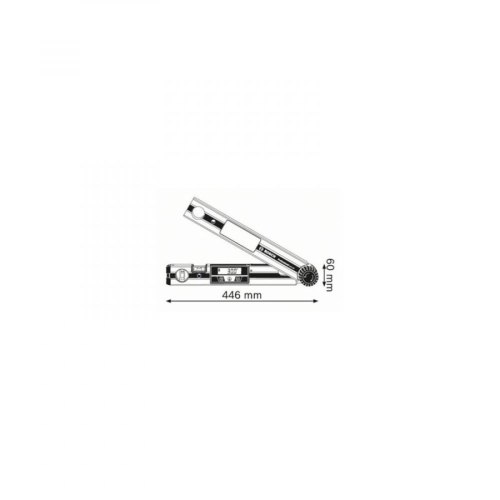 Кутомір Bosch GAM 220, 40см, 0-220град, ±0.1град, 0.89кг