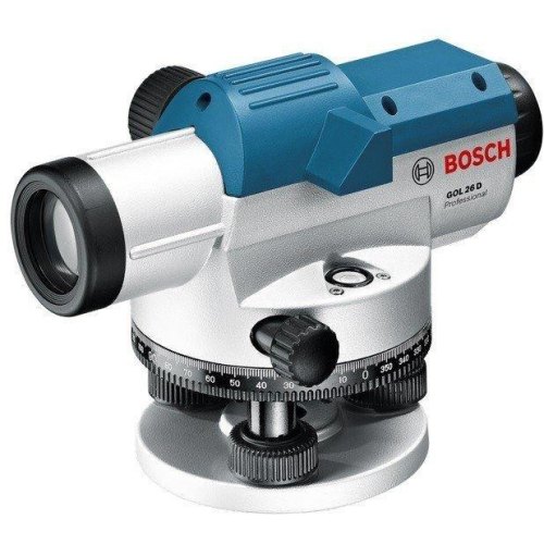 Нівелір оптичний Bosch GOL 26 D, до 100м, ±1.6мм/30м, зум х26, 1.5кг