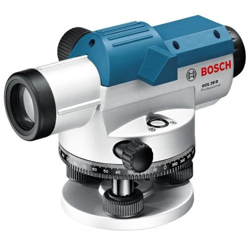 Нівелір оптичний Bosch GOL 26 D, до 100м, ±1.6мм/30м, зум х26, 1.5кг