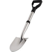 Лопата штикова 2E Gloss, компактна, нержавіюча сталь, 2мм, 70см, 0.95кг