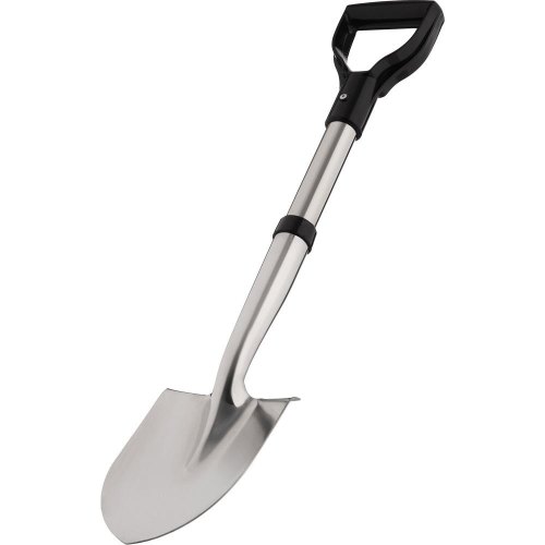 Лопата штикова 2E Gloss, компактна, нержавіюча сталь, 2мм, 70см, 0.95кг