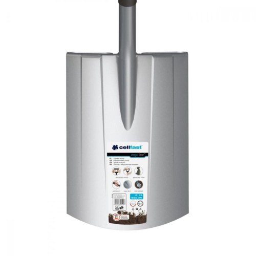 Лопата пряма Cellfast ERGO, закруглене лезо, 123см, 2.1 кг