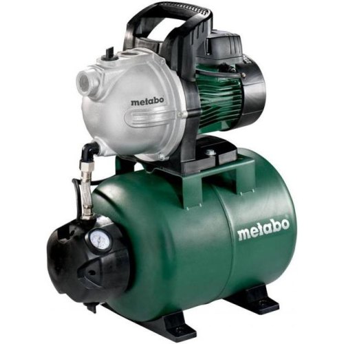 Насосна станція Metabo HWW 3300/25 G, 900 Вт, 3.3 куб/год, висота подачі 45м, всмоктування до 8 м, ресивер 24л 16.2 кг
