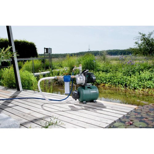 Насосна станція Metabo HWW 3300/25 G, 900 Вт, 3.3 куб/год, висота подачі 45м, всмоктування до 8 м, ресивер 24л 16.2 кг