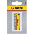 Мітчики TOPEX, 3шт, М6, крок різьблення 1мм, 62мм, вольфрамова сталь, футляр