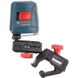 Нівелір лазерний Bosch GLL 2, до 15м, ±0.3мм/м, + MM2, 0.5кг