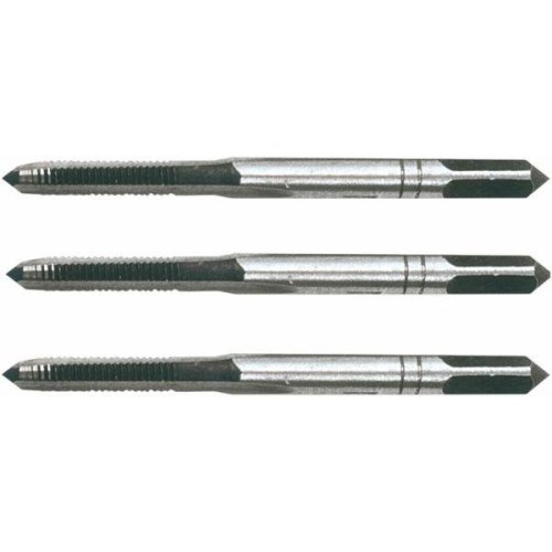 Мітчики TOPEX, 3шт, М8, крок різьблення 1.25мм, 62мм, вольфрамова сталь, футляр