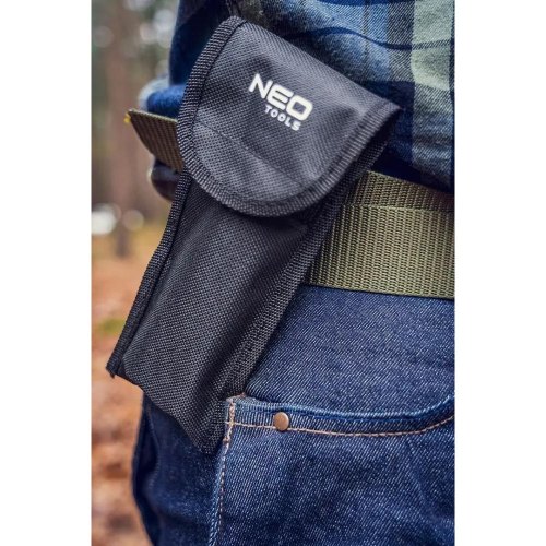 Мультитул Neo Tools, 11в1, молоток, сокира, гайковий ключ, рулетка, викрутка SL і PH, скребок, пила, напилок, ніж, консервний ніж, чохол