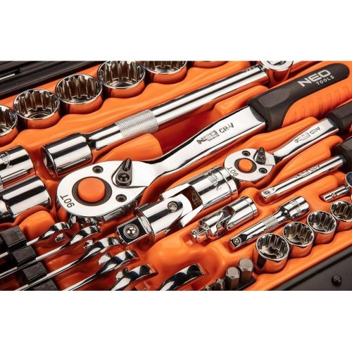 Набір інструментів Neo Tools, 1/2, 1/4, 71шт, CrV