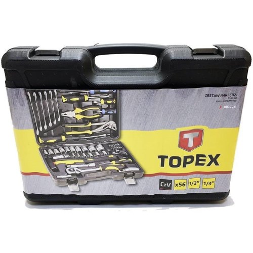 Набір інструментів TOPEX, 56шт, універсальний