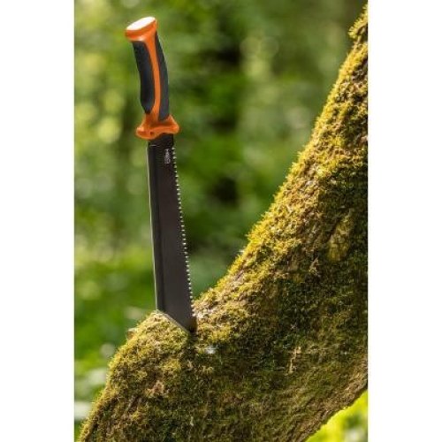 Мачете Neo Tools Full Tang, 400мм, лезо 255мм, рукоятка ABS+TPR, пила на обусі, чохол