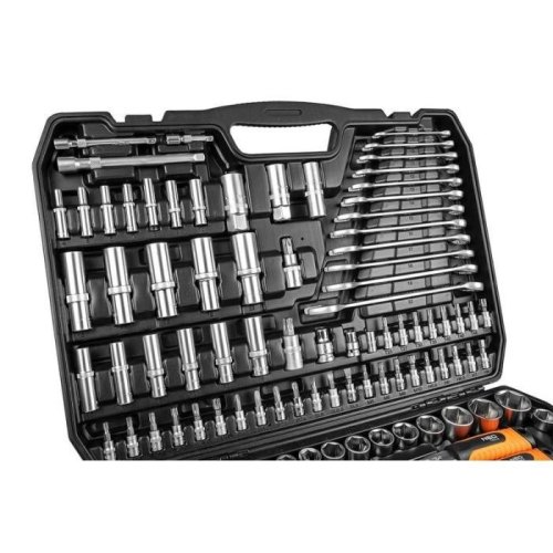 Набір інструментів Neo Tools, 300шт, 1/2, 1/4, 3/8, CrV, кейс