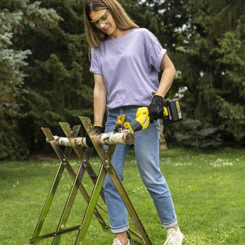 Пила шабельна акумуляторна Karcher PGS 4-18, 18В, пропил 80мм, 1.4кг, без АКБ та ЗП
