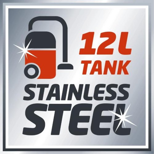 Пилосос професійний Einhell TC-VC 1812 S, 1250Вт, 180мБар, 12л, 4.4 кг