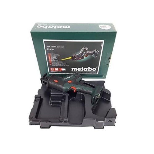 Пилка шабельна акумуляторна Metabo SSE 18 LTX COMPACT, 18В, хід 13мм, 0-3100об•хв, 1.4кг, без АКБ та ЗП