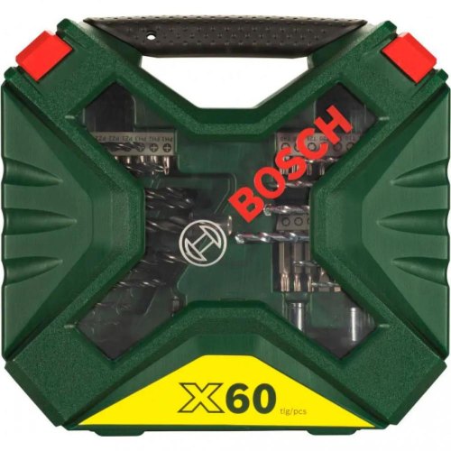 Набір свердел та біт Bosch X-Line, 60шт, кейс