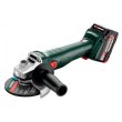 Шліфмашина кутова акумуляторна Metabo W 18 L 9-125, 125мм, 18В 2х4А•год, 8500об•хв, М14, 2.3кг