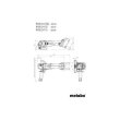 Шліфмашина кутова акумуляторна Metabo W 18 L 9-125, 125мм, 18В 2х4А•год, 8500об•хв, М14, 2.3кг