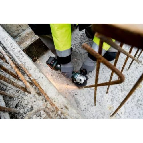 Шліфмашина кутова акумуляторна Metabo W 18 L 9-125, 125мм, 18В 2х4А•год, 8500об•хв, М14, 2.3кг