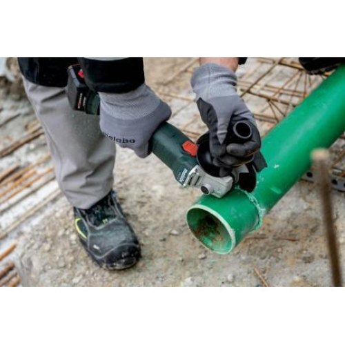 Шліфмашина кутова акумуляторна Metabo W 18 L 9-125, 125мм, 18В 2х4А•год, 8500об•хв, М14, 2.3кг