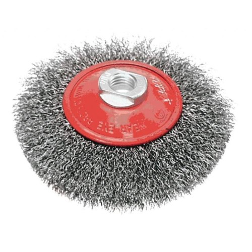 Щітка дискова Verto, рифлений дріт, 115мм, різьблення M14