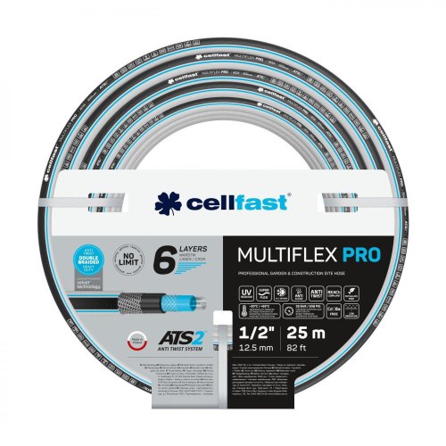 Шланг садовий Cellfast MULTIFLEX PRO 3/4 20м, 6 шарів, до 35 Бар, -20…+65°C