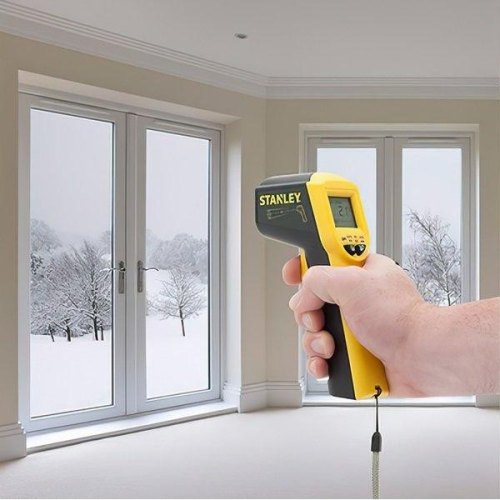 Пірометр Stanley, діапазон -38 до +520 градусів, 2хААА, IP20, 0.28кг