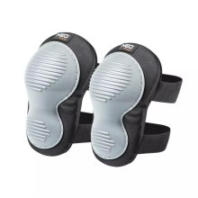 Наколінники захисні Neo Tools, накладка TPR, м'яка тканинна подушка, поліестер 600D, категорія 1, на липучці, 20.5х16см, чорно-сірий