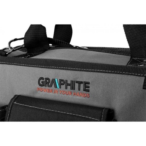 Сумка для інструменту GRAPHITE Energy+, Medium, 18.5л, жорстка конструкція, водостійка, поліестер, 25х42х22.5см, сумісна з 58G093