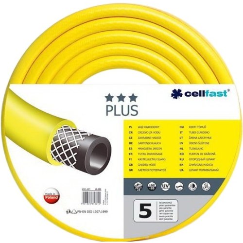 Шланг садовий Cellfast PLUS, 3/4', 50м, 3 шари, до 25 Бар, -20…+60°C