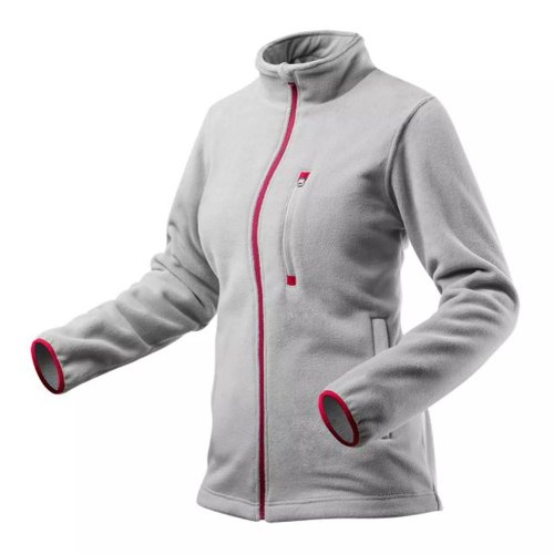 Кофта робоча Neo Tools Woman Line, флісова, 300г/м кв, на блискавці, S(36), сірий світлий