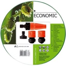 Набір для поливу Cellfast ECONOMIC, в комплекті шланг 3/4, 20м, 3 шари, -10…+50°C, зрошувач, комплект для підключення
