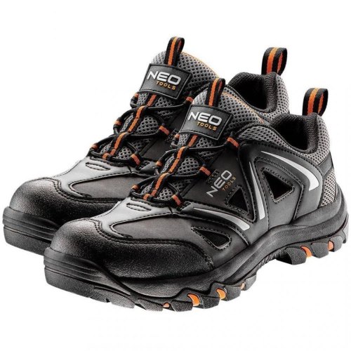 Кросівки робочі Neo Tools, легкі, дихаючі, підошва EVA з гумовим покриттям, OB SRA, СЕ, р.42(28см), чорно-сірий