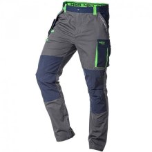 Штани робочі Neo Tools Premium, 100% бавовна, тканина Ripstop, посилення тканиною Cordura, XXXL(58), сіро-синій