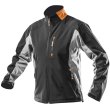 Куртка робоча Neo Tools Outdoor, матеріал Softshell, підкладка фліс, вітро та водонепроникна, M(50), чорно-сірий