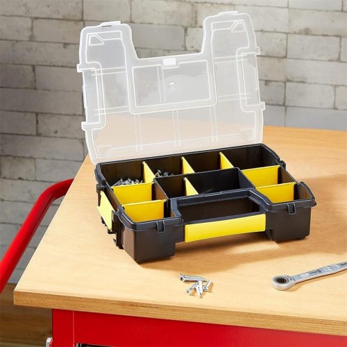 Органайзер Stanley Sort Master Light, 10 відділень, регульовані перегородки, 6.5х29.5x21.5см, пластик