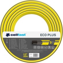 Шланг садовий Cellfast ECO PLUS 1/2 20м, 3 шари, до 20 Бар, -10…+50°C